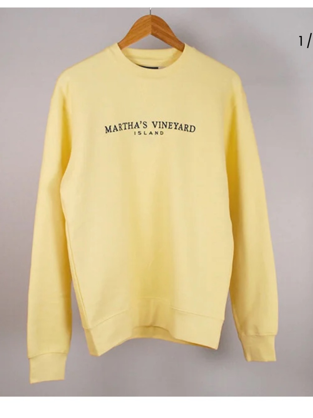 Martha’s Vineyard Butter Yellow Crewneck